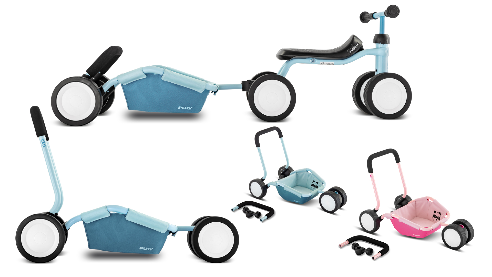Puky Lauflernwagen Traily  retro blue