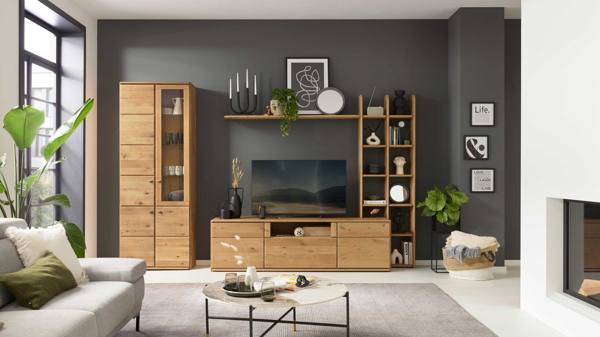 Interliving Wohnzimmer Serie 2028 - Wohnwand 0001
