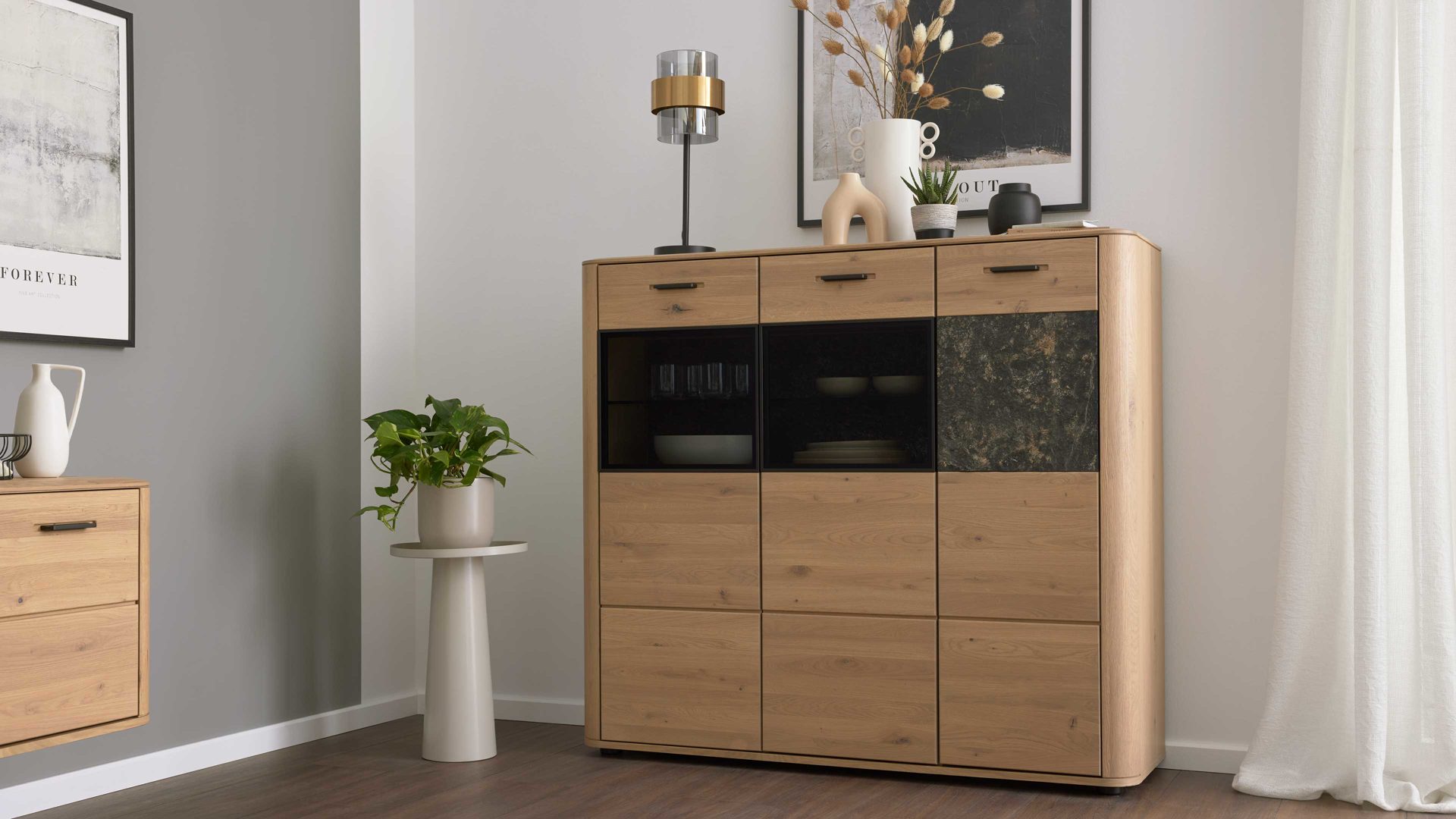 Interliving Wohnzimmer Serie 2029 - Highboard