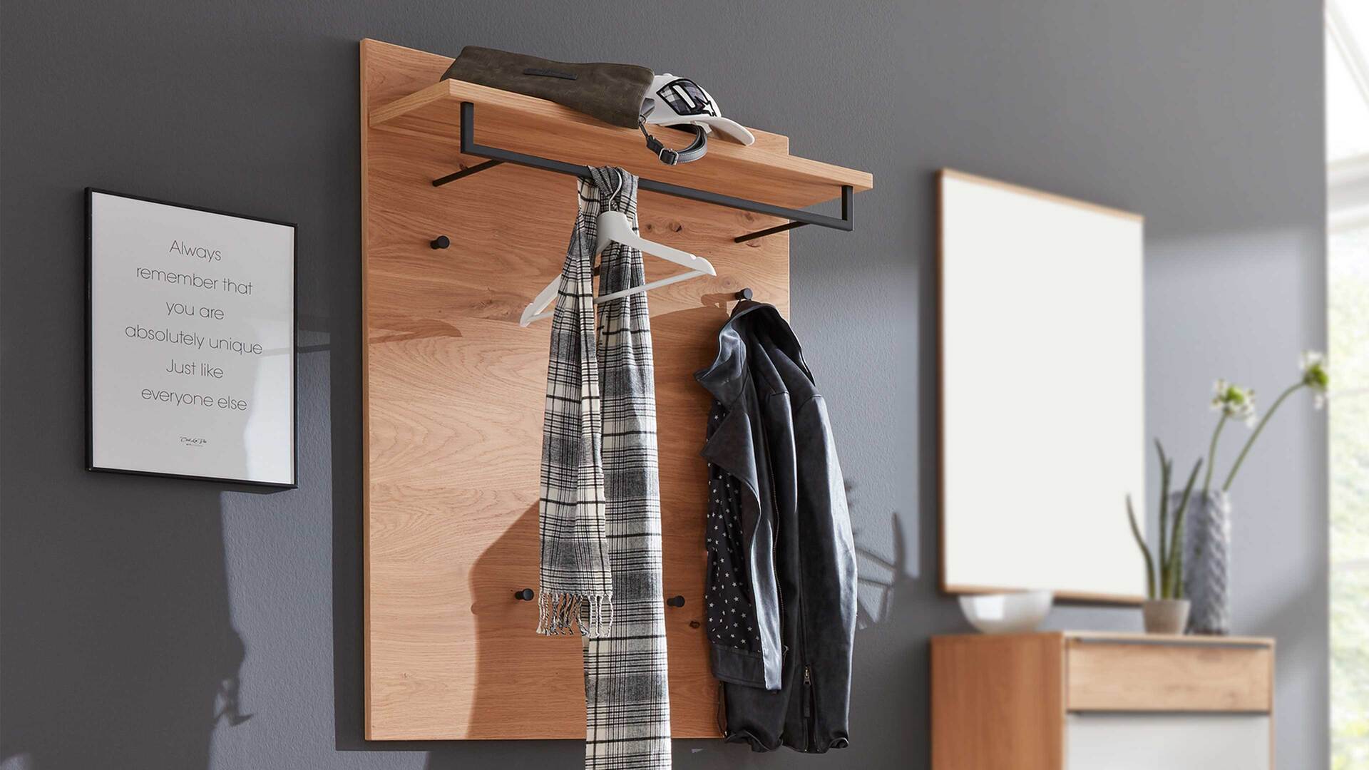 Interliving Garderoben Serie 6005 – Wandgarderobe