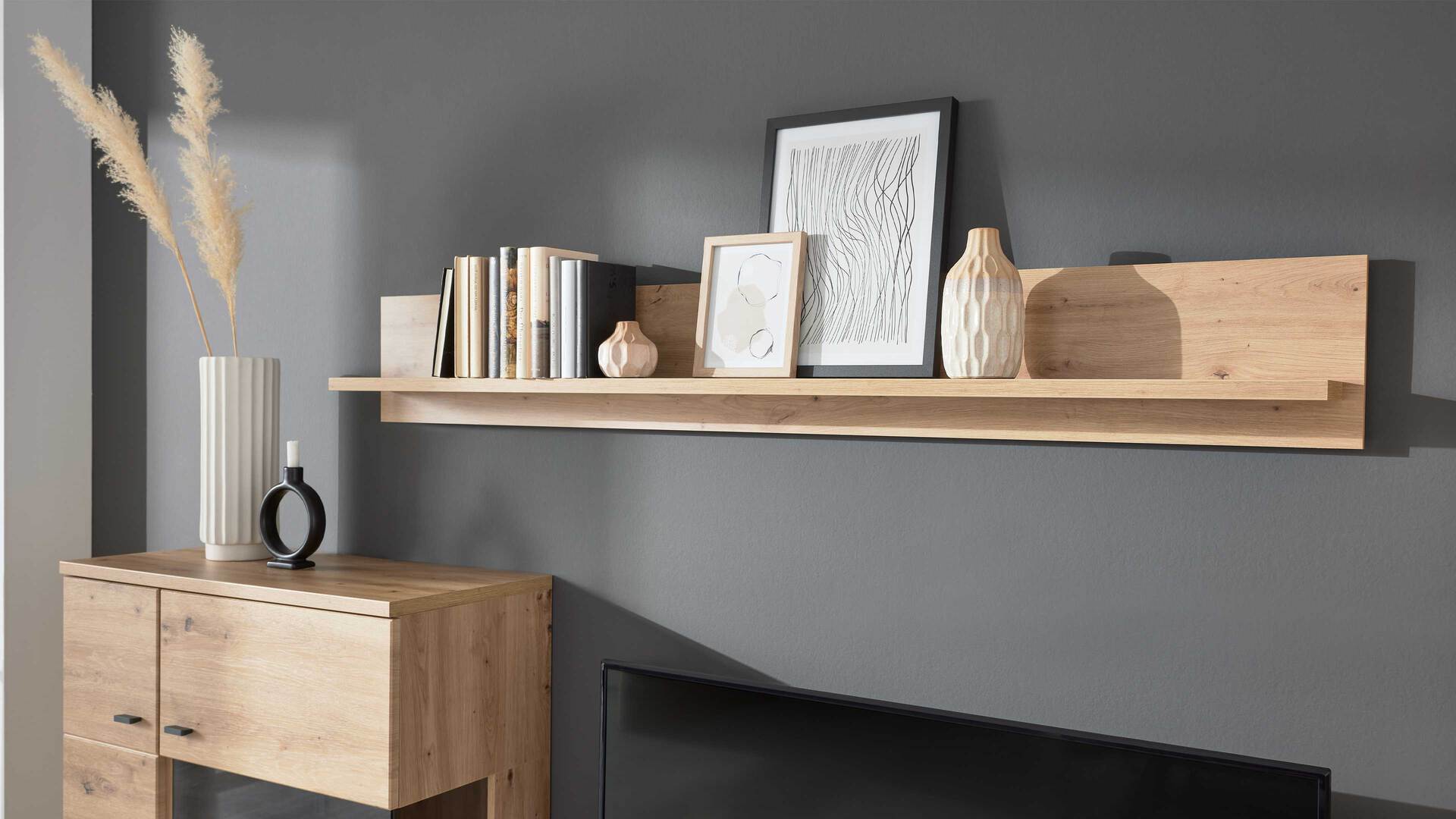 Interliving Wohnzimmer Serie 2110 - Wandregal