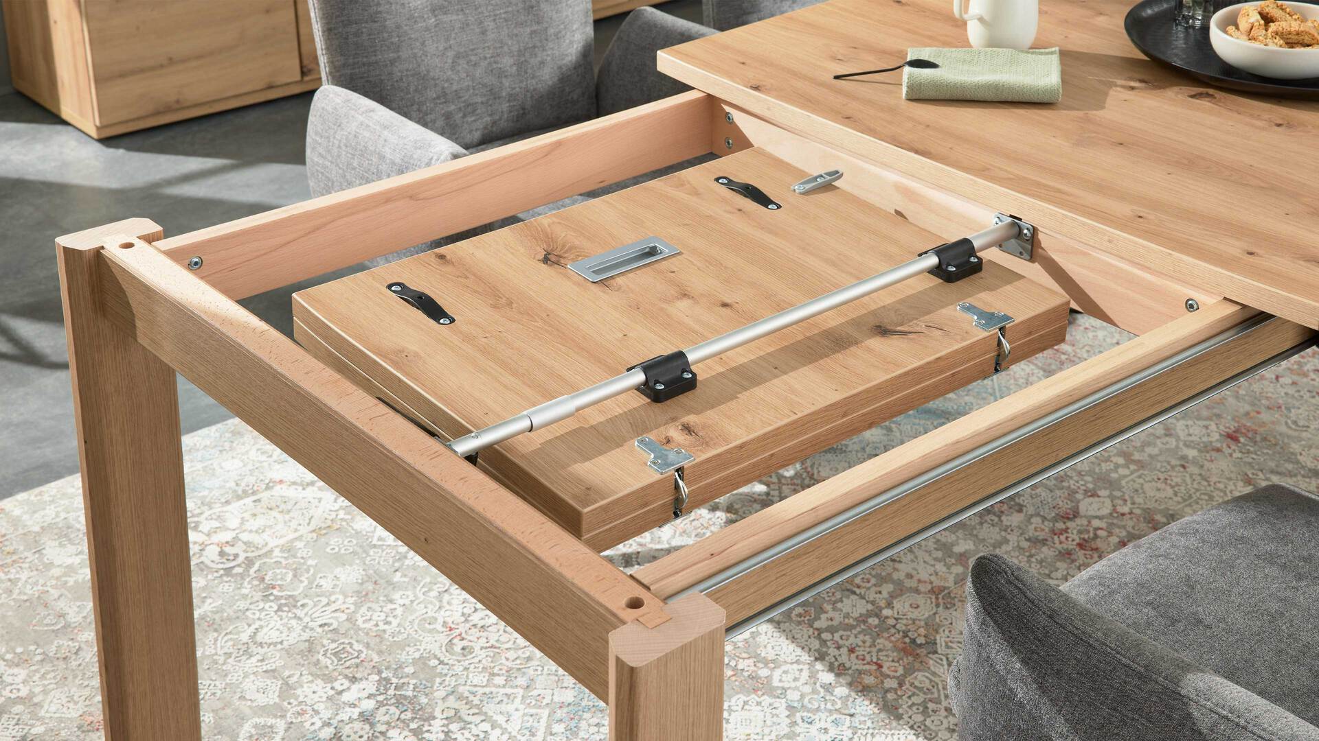 Interliving Wohnzimmer Serie 2110 - Auszugtisch