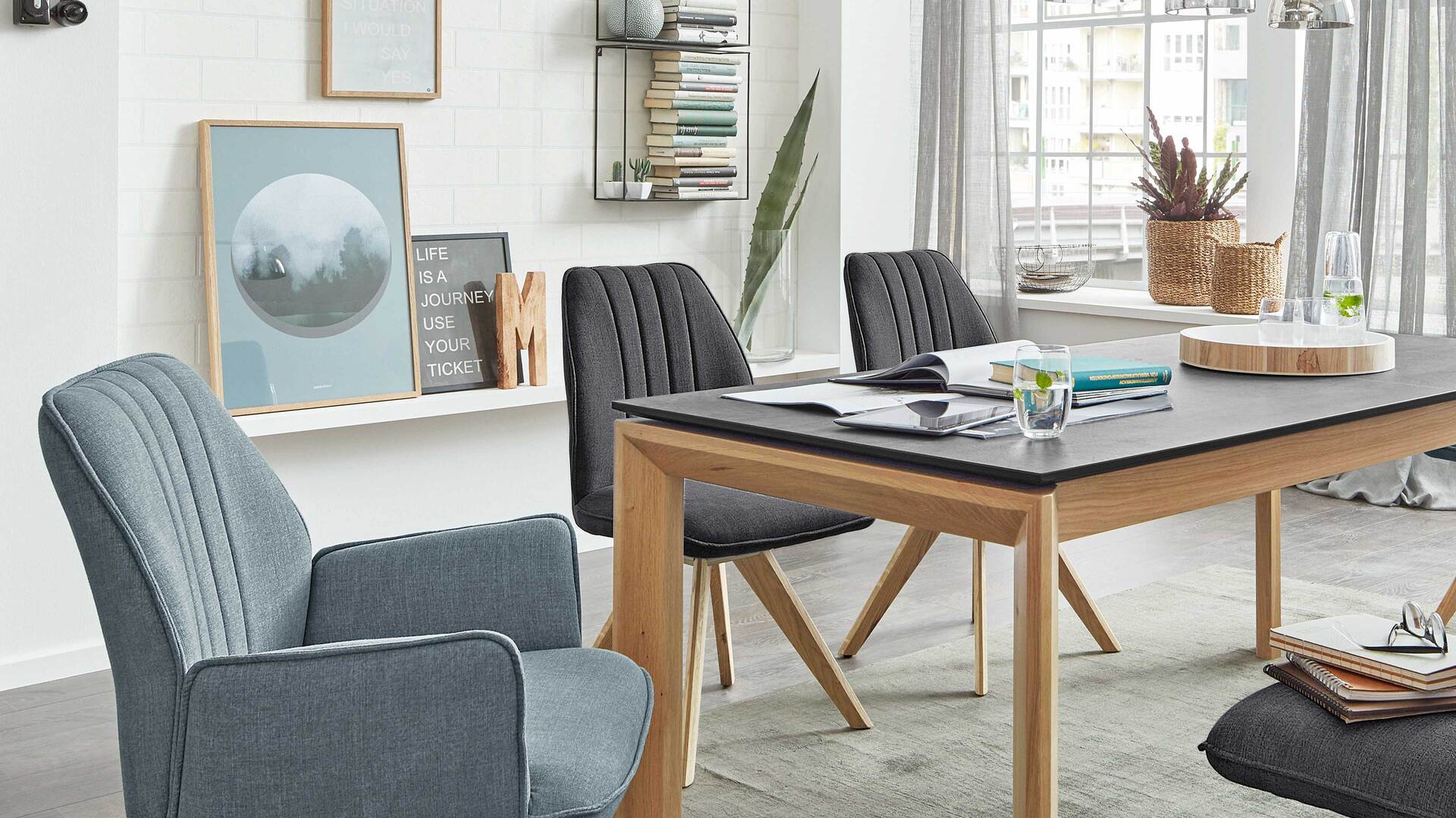 Interliving Esszimmer Serie 5102 – Polsterstuhl mit Drehfunktion