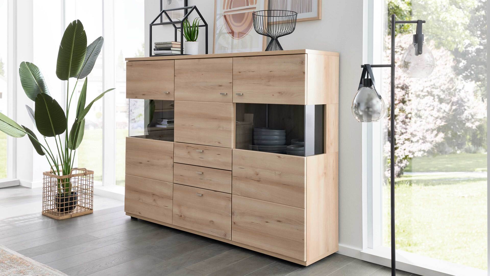 Interliving Wohnzimmer Serie 2110 - Highboard