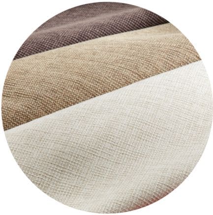 Stoffe in Weiß, Beige und Braun