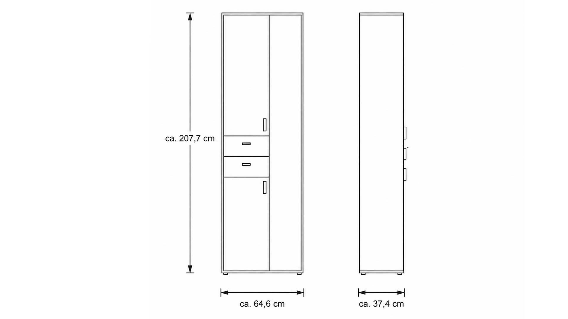 Interliving Wohnzimmer Serie 2024 - Vitrine