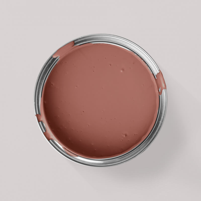 Wandfarbe MissPompadour Orange mit Kastanie | Die