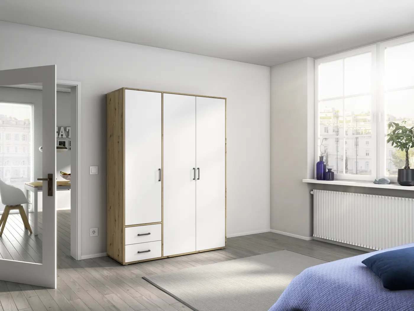 Moderne Drehtürenschrank
