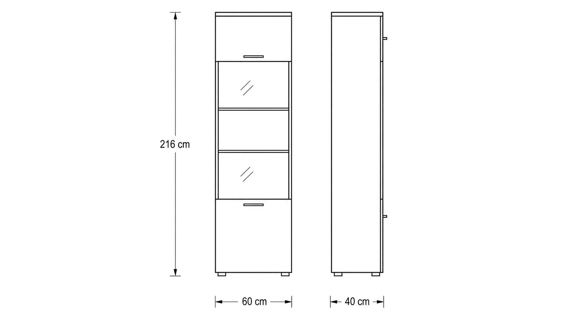 Interliving Wohnzimmer Serie 2110 - Wohnwand