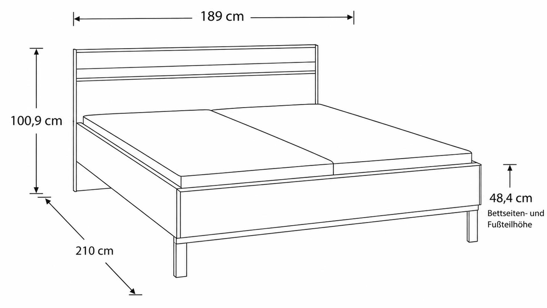 Interliving Schlafzimmer Serie 1024 – Bettgestell