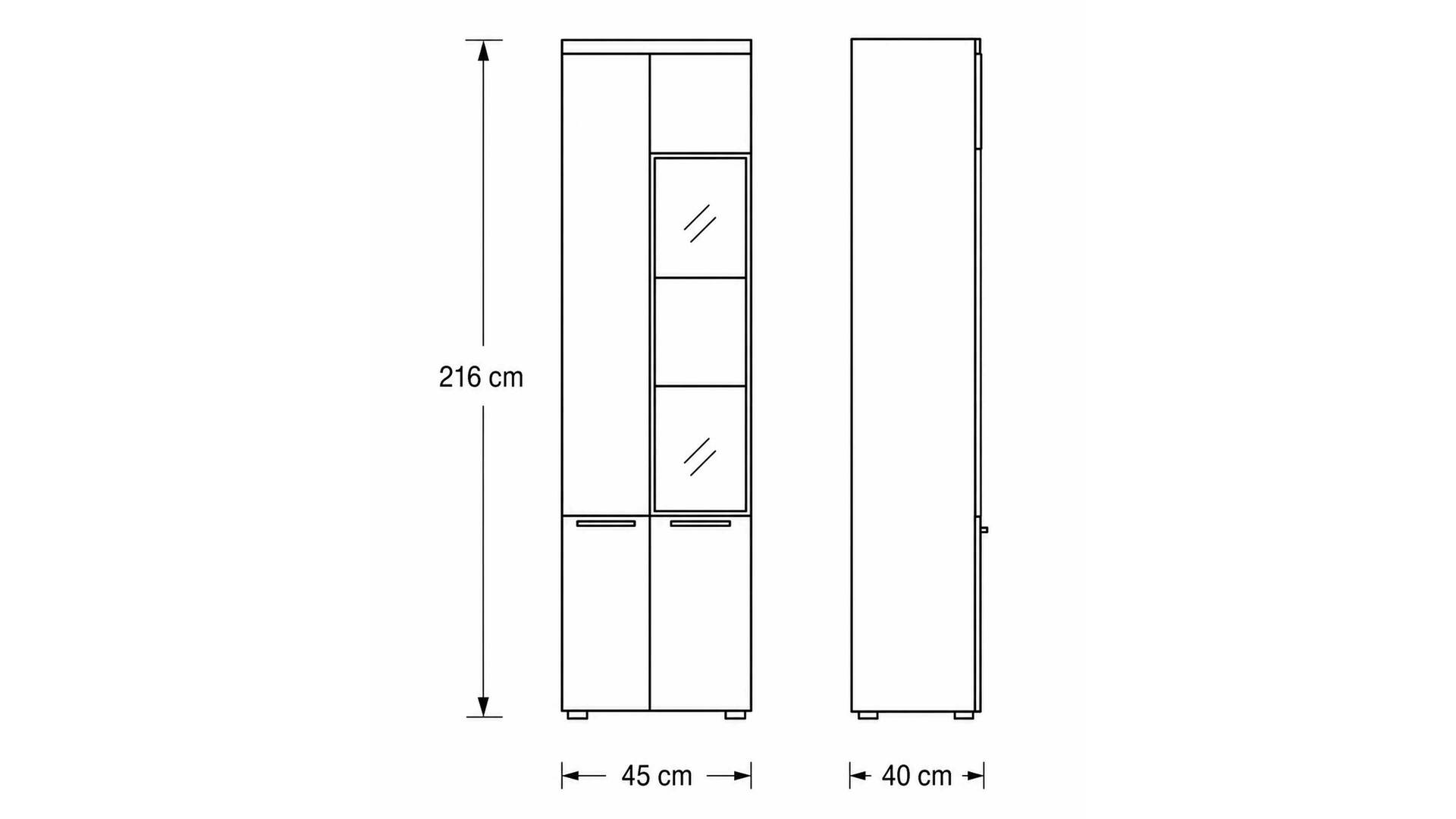Interliving Wohnzimmer Serie 2110 - Wohnwand
