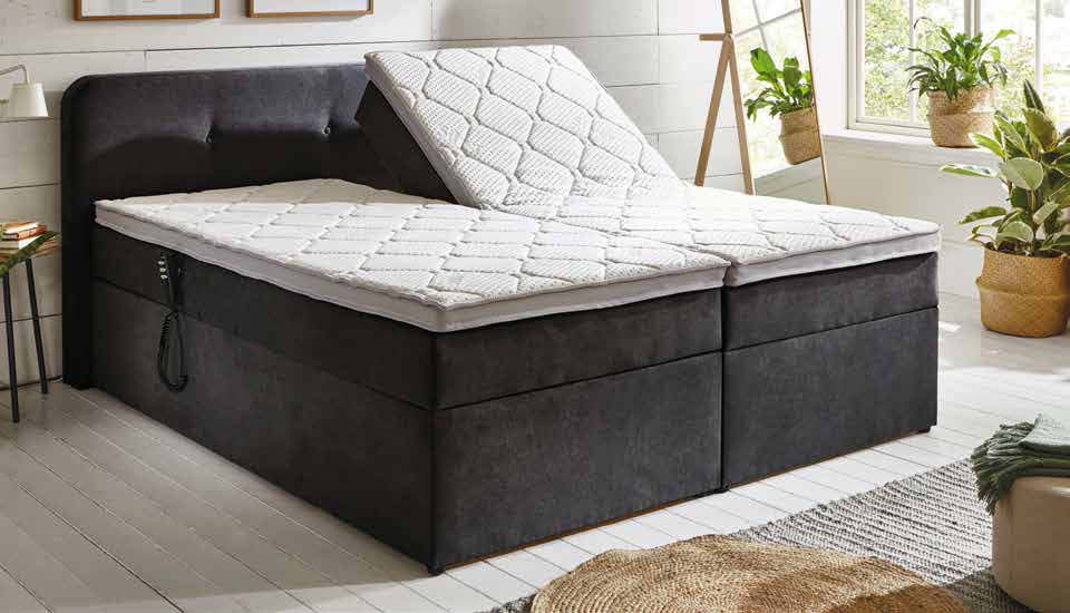 Boxspringbett mit Stauraum